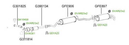 Система выпуска ОГ GT Exhaust 4755