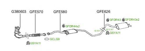 Система выпуска ОГ GT Exhaust 536