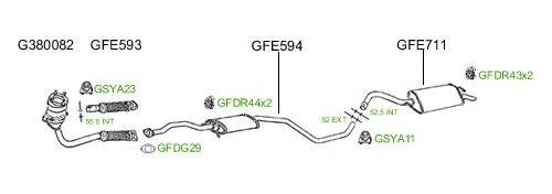 Система выпуска ОГ GT Exhaust 578