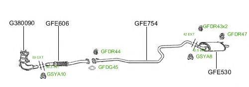 Система выпуска ОГ GT Exhaust 597