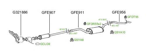 Система выпуска ОГ GT Exhaust 638