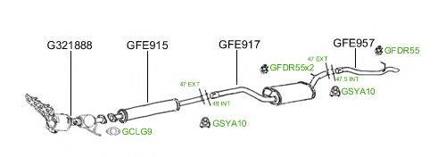 Система выпуска ОГ GT Exhaust 648