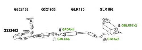 Система выпуска ОГ GT Exhaust 6507