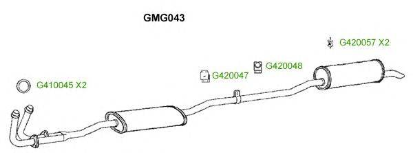 Система выпуска ОГ GT Exhaust 8371