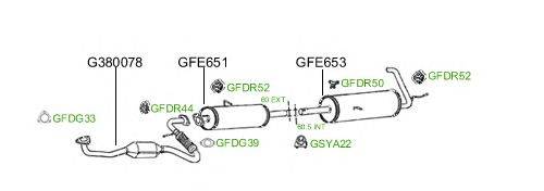 Система выпуска ОГ GT Exhaust 848