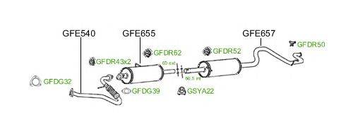 Система выпуска ОГ GT Exhaust 862