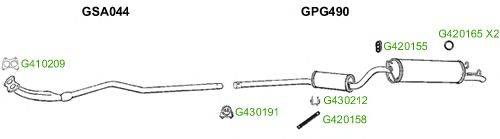 Система выпуска ОГ GT Exhaust 8760