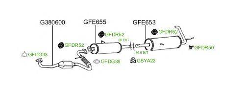 Система выпуска ОГ GT Exhaust 882