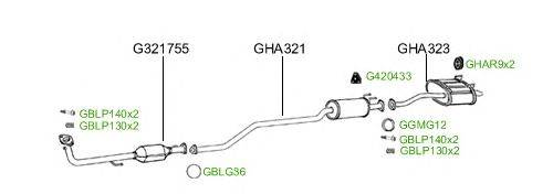 Система выпуска ОГ GT Exhaust 944