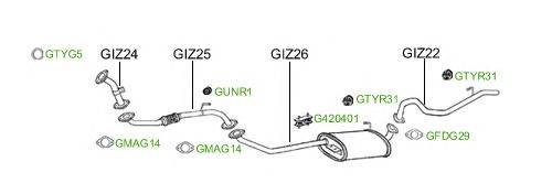 Система выпуска ОГ GT Exhaust 988