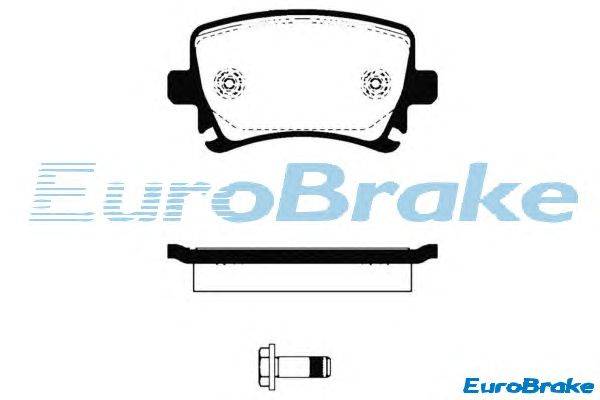 Комплект тормозных колодок, дисковый тормоз EUROBRAKE 5501224775