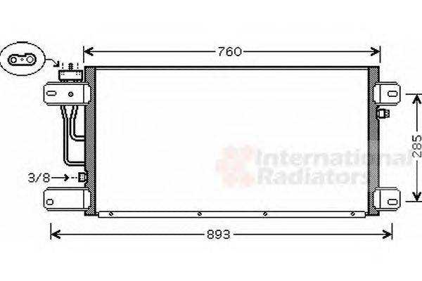 Конденсатор, кондиционер VAN WEZEL 46005019