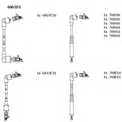 Комплект проводов зажигания BREMI 600375