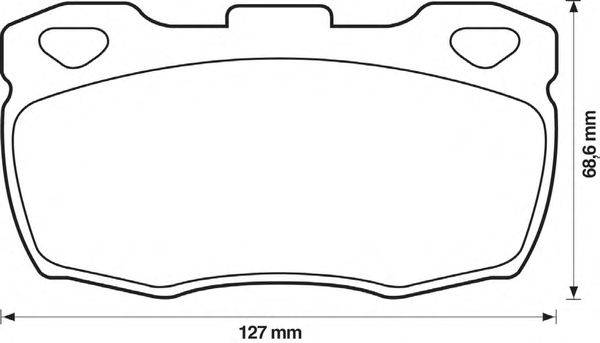 Комплект тормозных колодок, дисковый тормоз QH Benelux 7028