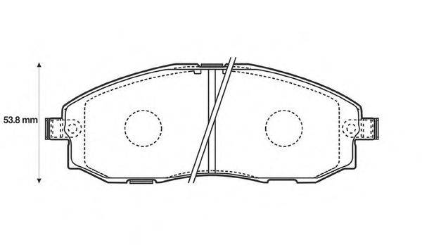 Комплект тормозных колодок, дисковый тормоз REMSA 270302