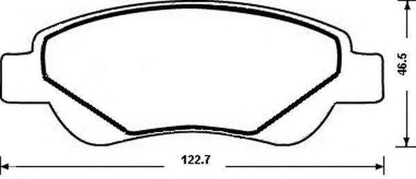 Комплект тормозных колодок, дисковый тормоз GALFER 2344900