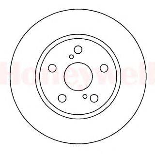 Тормозной диск BENDIX 561651B