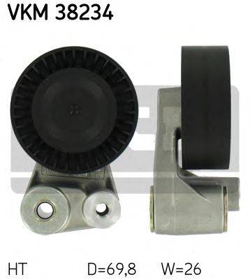 Натяжной ролик, поликлиновой  ремень SKF VKM 38234