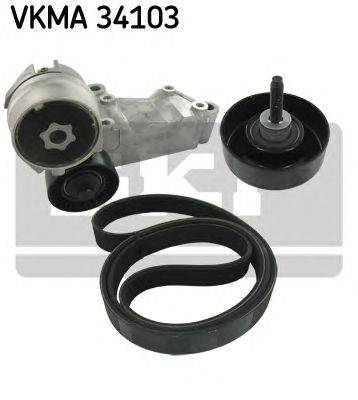 Поликлиновой ременный комплект SKF VKMA 34103