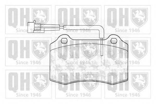 Комплект тормозных колодок, дисковый тормоз QUINTON HAZELL BP1028