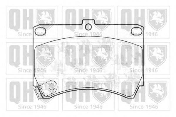 Комплект тормозных колодок, дисковый тормоз QUINTON HAZELL 21654
