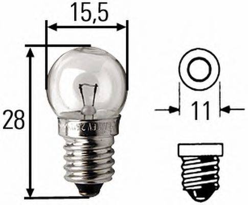 Лампа накаливания, фонарь указателя поворота; Лампа накаливания; Лампа накаливания, фонарь указателя поворота NORMAG 03701