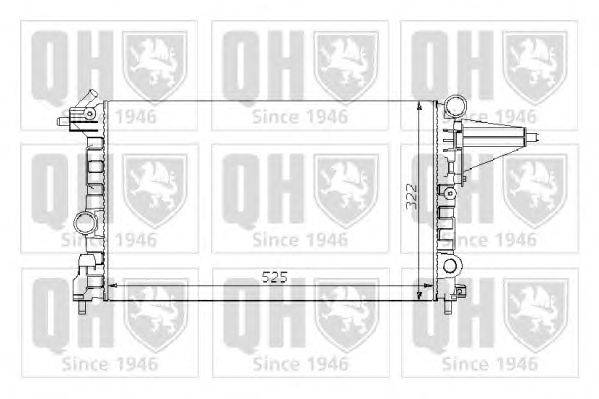 Радиатор, охлаждение двигателя QUINTON HAZELL QER1237