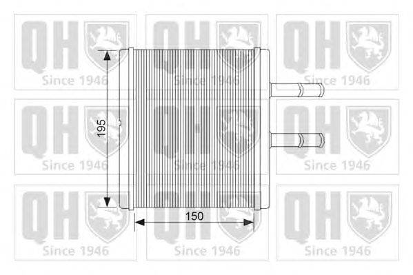 Теплообменник, отопление салона QUINTON HAZELL QHR2240