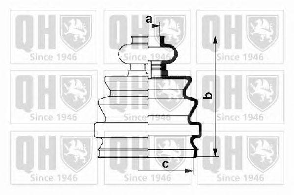 Комплект пылника, приводной вал QUINTON HAZELL QJB1013
