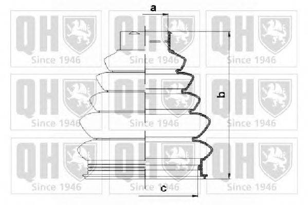 Комплект пылника, приводной вал QUINTON HAZELL QJB1110