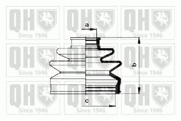 Комплект пылника, приводной вал QUINTON HAZELL QJB899