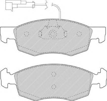 Комплект тормозных колодок, дисковый тормоз FERODO 23228