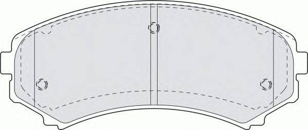 Комплект тормозных колодок, дисковый тормоз FERODO 23488