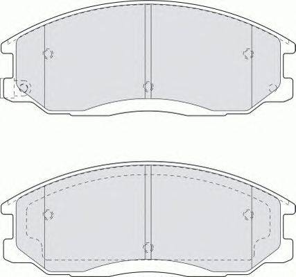 Комплект тормозных колодок, дисковый тормоз FERODO FDB1605