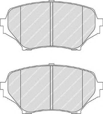 Комплект тормозных колодок, дисковый тормоз FERODO FDB1893