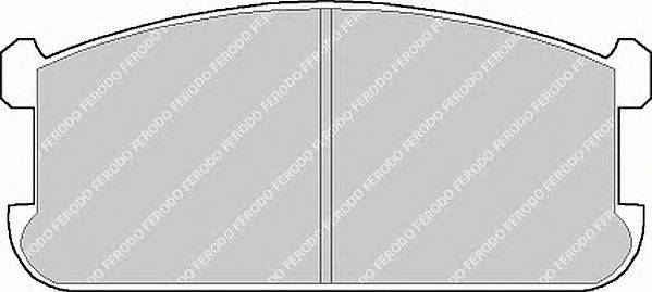 Комплект тормозных колодок, дисковый тормоз FERODO 20724