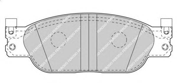 Комплект тормозных колодок, дисковый тормоз FERODO FDB4389