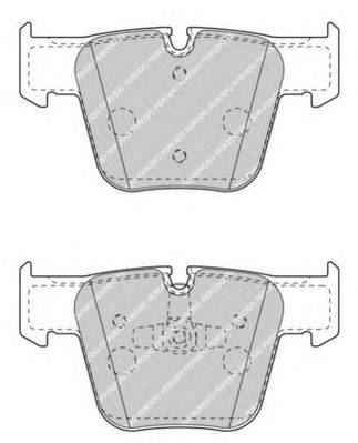 Комплект тормозных колодок, дисковый тормоз FERODO FDB4412