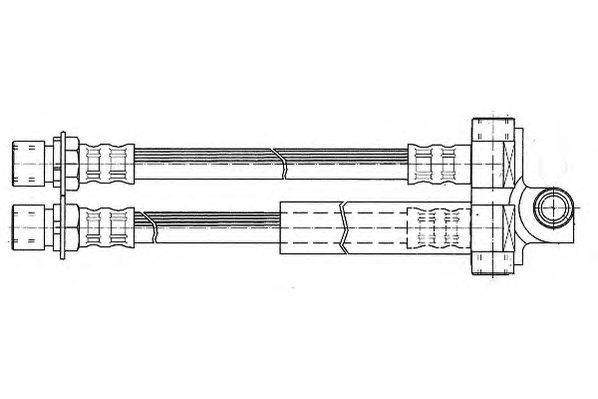 Тормозной шланг FERODO FHY2343