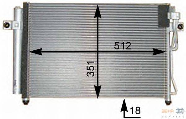 Конденсатор, кондиционер HELLA 8FC351302301