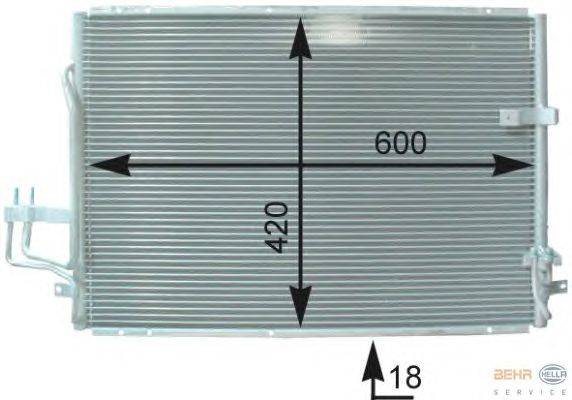 Конденсатор, кондиционер HELLA 8FC351303031