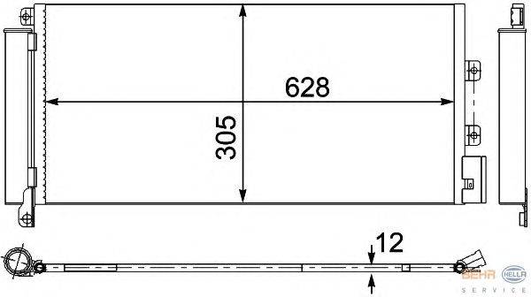 Конденсатор, кондиционер HELLA 8FC 351 304-251