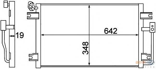 Конденсатор, кондиционер HELLA 8FC 351 305-301