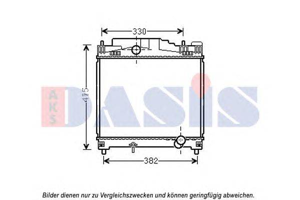 Радиатор, охлаждение двигателя AKS DASIS 210251N