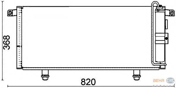 Конденсатор, кондиционер HELLA 8FC 351 318-591