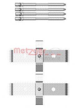 Комплектующие, колодки дискового тормоза METZGER 109-1694