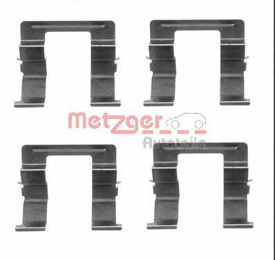 Комплектующие, колодки дискового тормоза METZGER 1091605