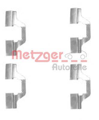 Комплектующие, колодки дискового тормоза METZGER 1091749