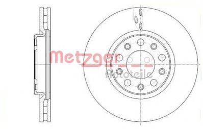 Тормозной диск METZGER 6138910