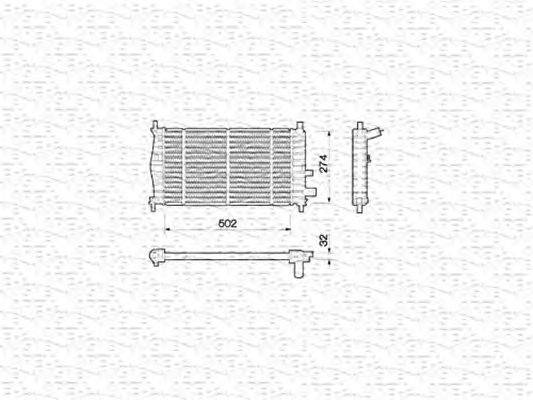 Радиатор, охлаждение двигателя AKS DASIS 91270